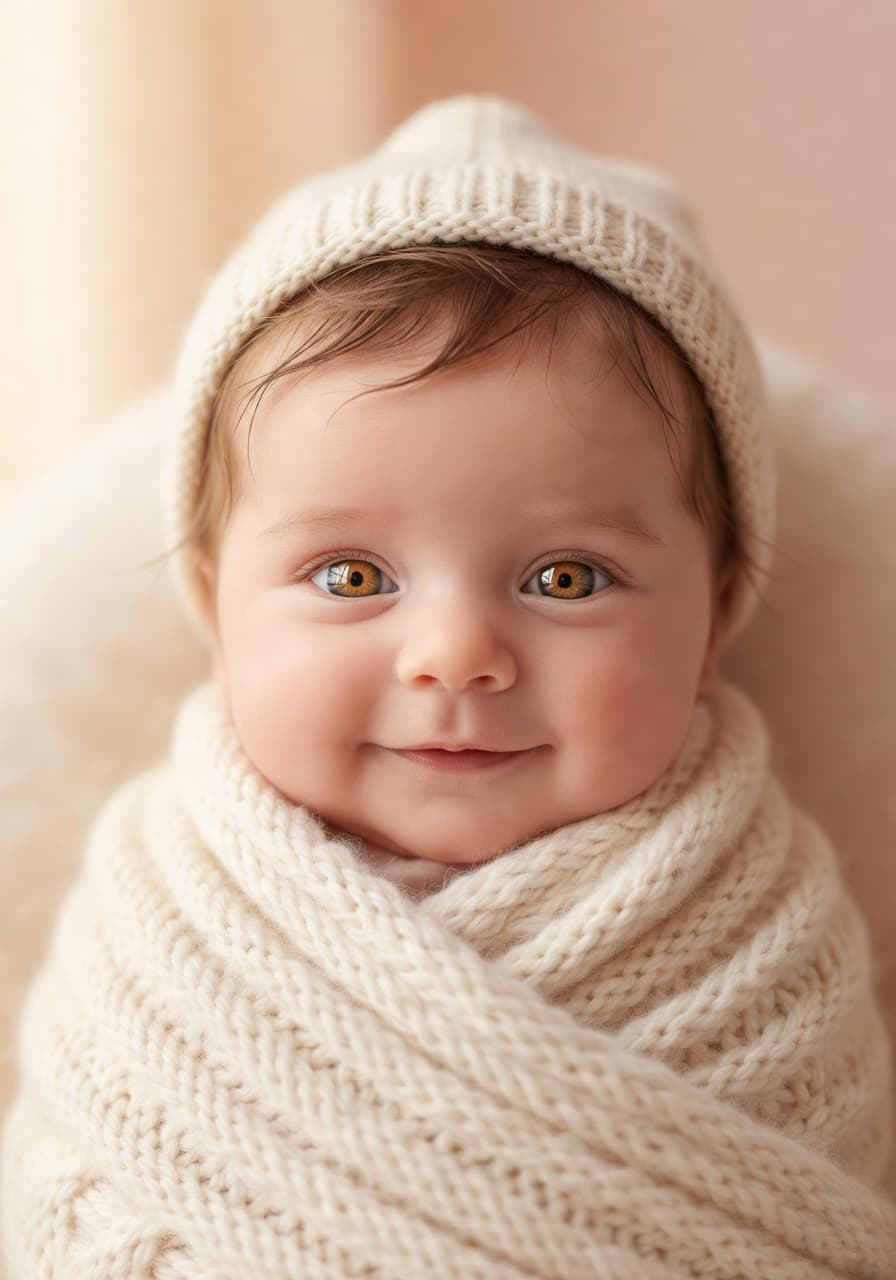 AI-generated baby preview created by Bae from two parent photos