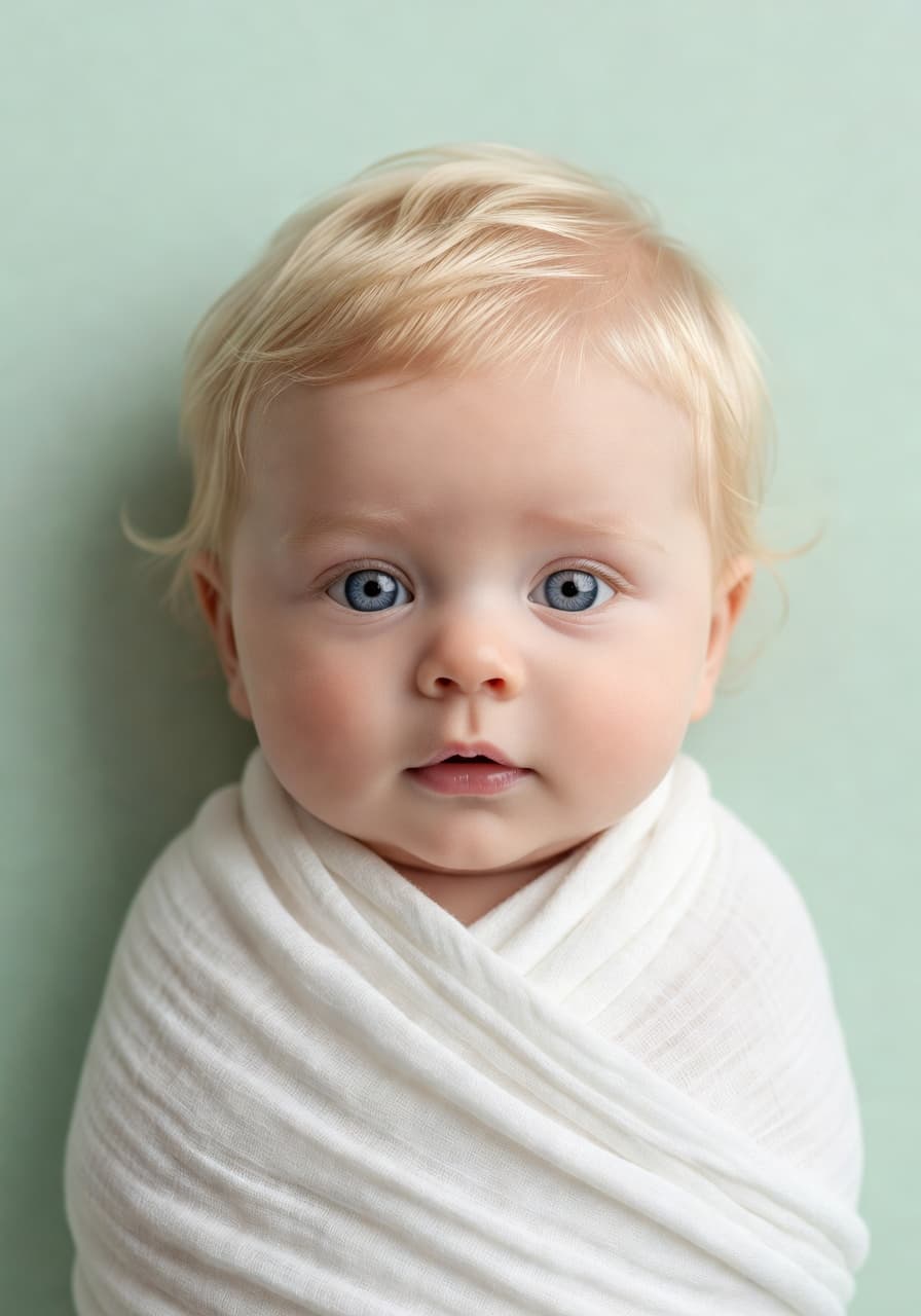 Future baby preview generated by the Bae AI baby maker app on iPhone